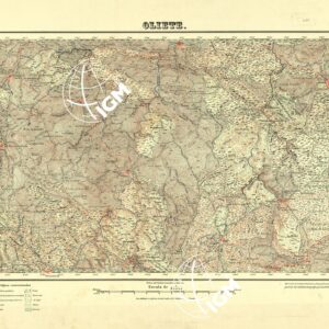 MAPA TOPOGRAFICO DE ESPANA - Oliete - Foglio 493