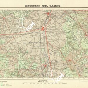 MAPA TOPOGRAFICO DE ESPANA - Monreal del Campo - Foglio 516