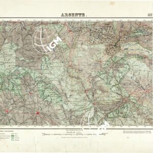 MAPA TOPOGRAFICO DE ESPANA - Argente - Foglio 517