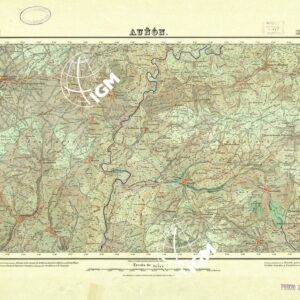 MAPA TOPOGRAFICO DE ESPANA - Aunon - Foglio 537