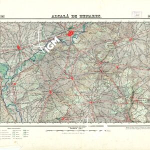 MAPA TOPOGRAFICO DE ESPANA - Alcala de Henares - Foglio 560