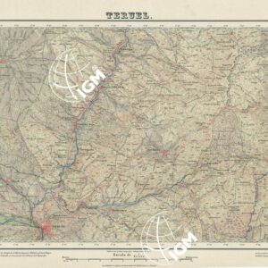 MAPA TOPOGRAFICO DE ESPANA - Teruel - Foglio 567