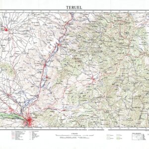MAPA TOPOGRAFICO DE ESPANA - Teruel - Foglio 567