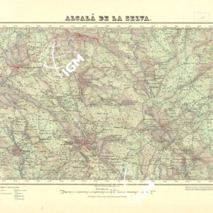 MAPA TOPOGRAFICO DE ESPANA - Alcala de la Selva - Foglio 568