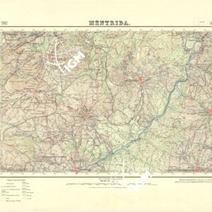 MAPA TOPOGRAFICO DE ESPANA - Mentrida - Foglio 580