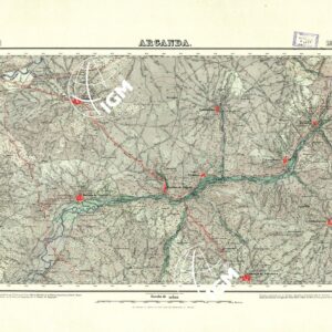 MAPA TOPOGRAFICO DE ESPANA - Arganda - Foglio 583