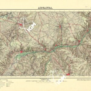MAPA TOPOGRAFICO DE ESPANA - Arganda - Foglio 583