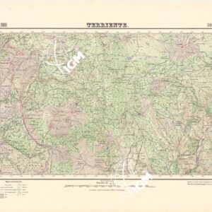 MAPA TOPOGRAFICO DE ESPANA - Terriente - Foglio 589