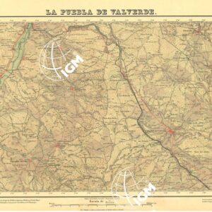 MAPA TOPOGRAFICO DE ESPANA - La Puebla de Valverde - Foglio 590