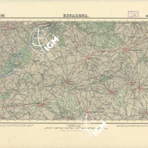 MAPA TOPOGRAFICO DE ESPANA - Escalona - Foglio 603