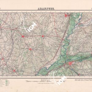 MAPA TOPOGRAFICO DE ESPANA - Aranjuez - Foglio 605