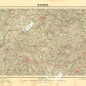 MAPA TOPOGRAFICO DE ESPANA - Huete - Foglio 608