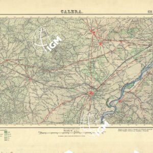 MAPA TOPOGRAFICO DE ESPANA - Calera - Foglio 626