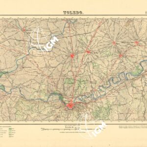 MAPA TOPOGRAFICO DE ESPANA - Toledo - Foglio 629