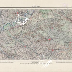 MAPA TOPOGRAFICO DE ESPANA - Yepes - Foglio 630