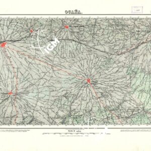 MAPA TOPOGRAFICO DE ESPANA - Ocana  - Foglio 631