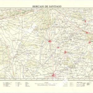 MAPA TOPOGRAFICO DE ESPANA - Horcajo de Santiago - Foglio 632