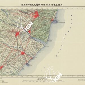 MAPA TOPOGRAFICO DE ESPANA - Castellon de la Plana - Foglio 641