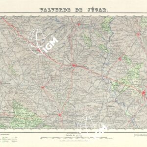 MAPA TOPOGRAFICO DE ESPANA - Valverde de Jucar - Foglio 662