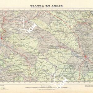 MAPA TOPOGRAFICO DE ESPANA - Valera de Abajo - Foglio 663