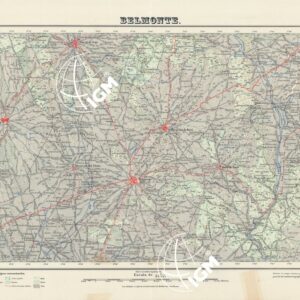 MAPA TOPOGRAFICO DE ESPANA - Belmonte - Foglio 689
