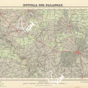 MAPA TOPOGRAFICO DE ESPANA - Montilla del Palancar - Foglio 691