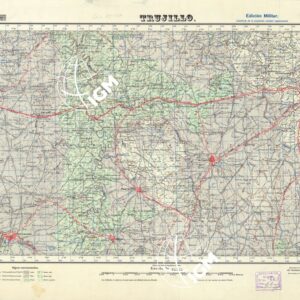 MAPA TOPOGRAFICO DE ESPANA - Trujillo - Foglio 705