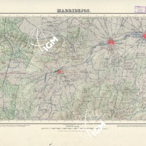 MAPA TOPOGRAFICO DE ESPANA - Madridejos - Foglio 712