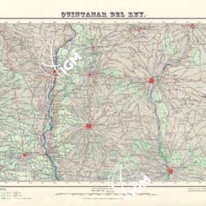 MAPA TOPOGRAFICO DE ESPANA - Qintanar del Rey - Foglio 717