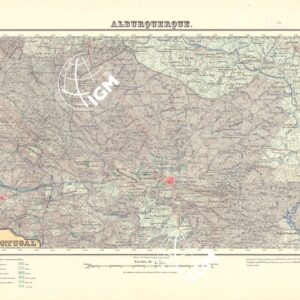 MAPA TOPOGRAFICO DE ESPANA - Alburquerque - Foglio 727