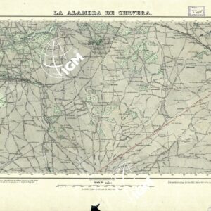 MAPA TOPOGRAFICO DE ESPANA - La Alameda de Cervera - Foglio 739