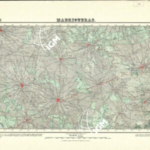 MAPA TOPOGRAFICO DE ESPANA - Madrigueras - Foglio 743