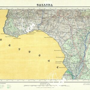 MAPA TOPOGRAFICO DE ESPANA - Gallina - Foglio 750