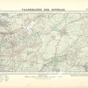 MAPA TOPOGRAFICO DE ESPANA - Valdemango del Esteras - Foglio 782