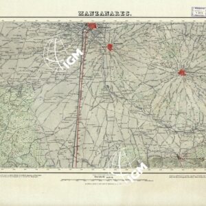 MAPA TOPOGRAFICO DE ESPANA - Manzanares - Foglio 786