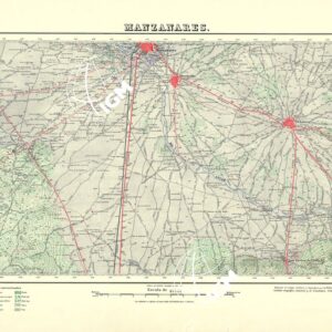 MAPA TOPOGRAFICO DE ESPANA - Manzanares - Foglio 786