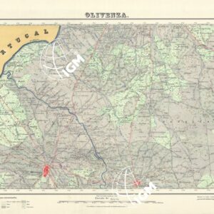 MAPA TOPOGRAFICO DE ESPANA - Olivenza - Foglio 801