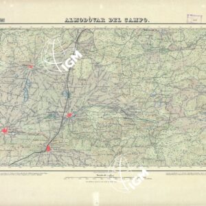 MAPA TOPOGRAFICO DE ESPANA - Almodovar del campo - Foglio 810
