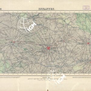 MAPA TOPOGRAFICO DE ESPANA - Infantes - Foglio 813