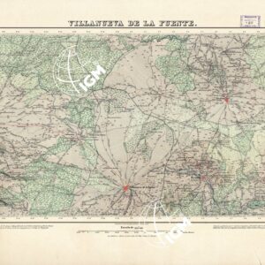 MAPA TOPOGRAFICO DE ESPANA - Villanueva de la Fuente - Foglio 814