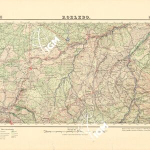 MAPA TOPOGRAFICO DE ESPANA - Robledo - Foglio 815