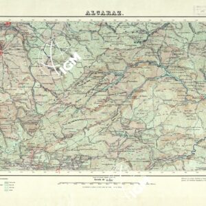 MAPA TOPOGRAFICO DE ESPANA - Alcaraz - Foglio 841