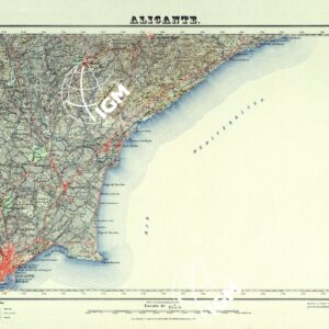 MAPA TOPOGRAFICO DE ESPANA - Alicante - Foglio 872