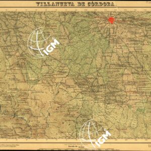 MAPA TOPOGRAFICO DE ESPANA - Villanueva de Cordoba - Foglio 881
