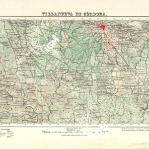 MAPA TOPOGRAFICO DE ESPANA - Villanueva de Cordoba - Foglio 881