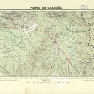 MAPA TOPOGRAFICO DE ESPANA - Venta de Cardena - Foglio 882