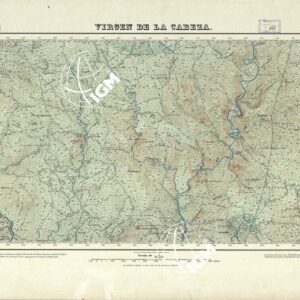 MAPA TOPOGRAFICO DE ESPANA - Virgen de la Cabeza - Foglio 883