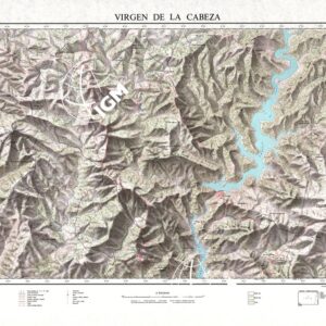 MAPA TOPOGRAFICO DE ESPANA - Virgen de la Cabeza - Foglio 883
