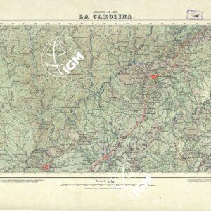 MAPA TOPOGRAFICO DE ESPANA - La Carolina - Foglio 884