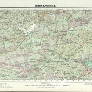 MAPA TOPOGRAFICO DE ESPANA - Moratella - Foglio 889